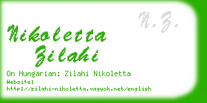 nikoletta zilahi business card